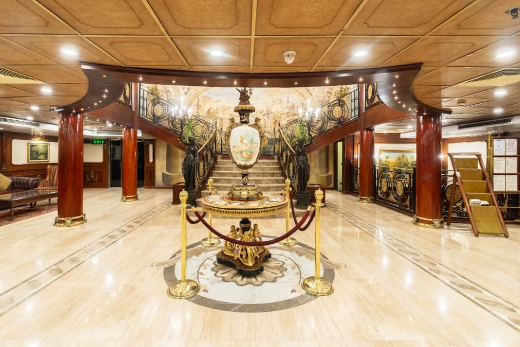 Grand staircase aboard The Royal Princess